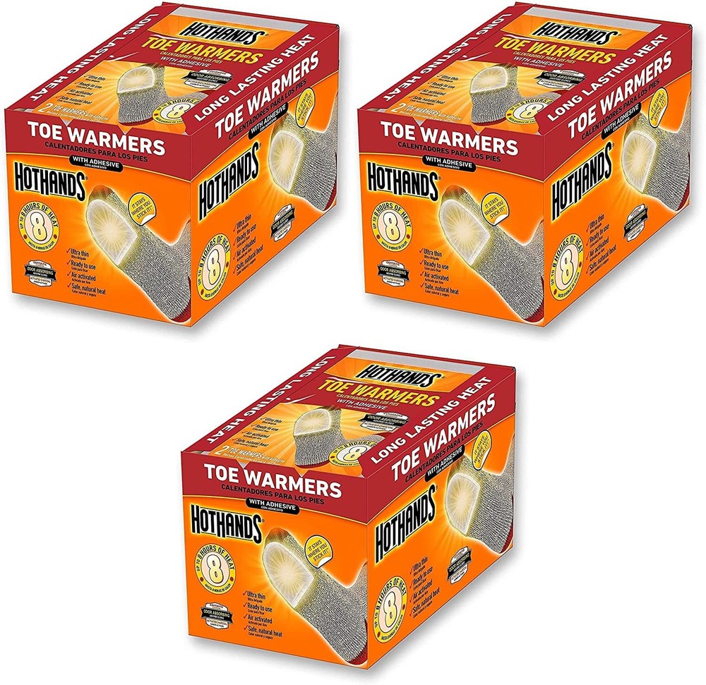 HotHands Toe Warmers 20 Pair Pack of 3