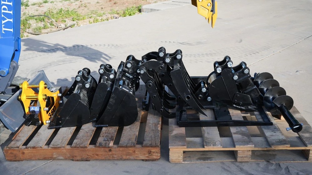 13 Attachments Bundle TERROR XI Mini Excavator Digger 13.5hp Gas B&S EPA Engine
