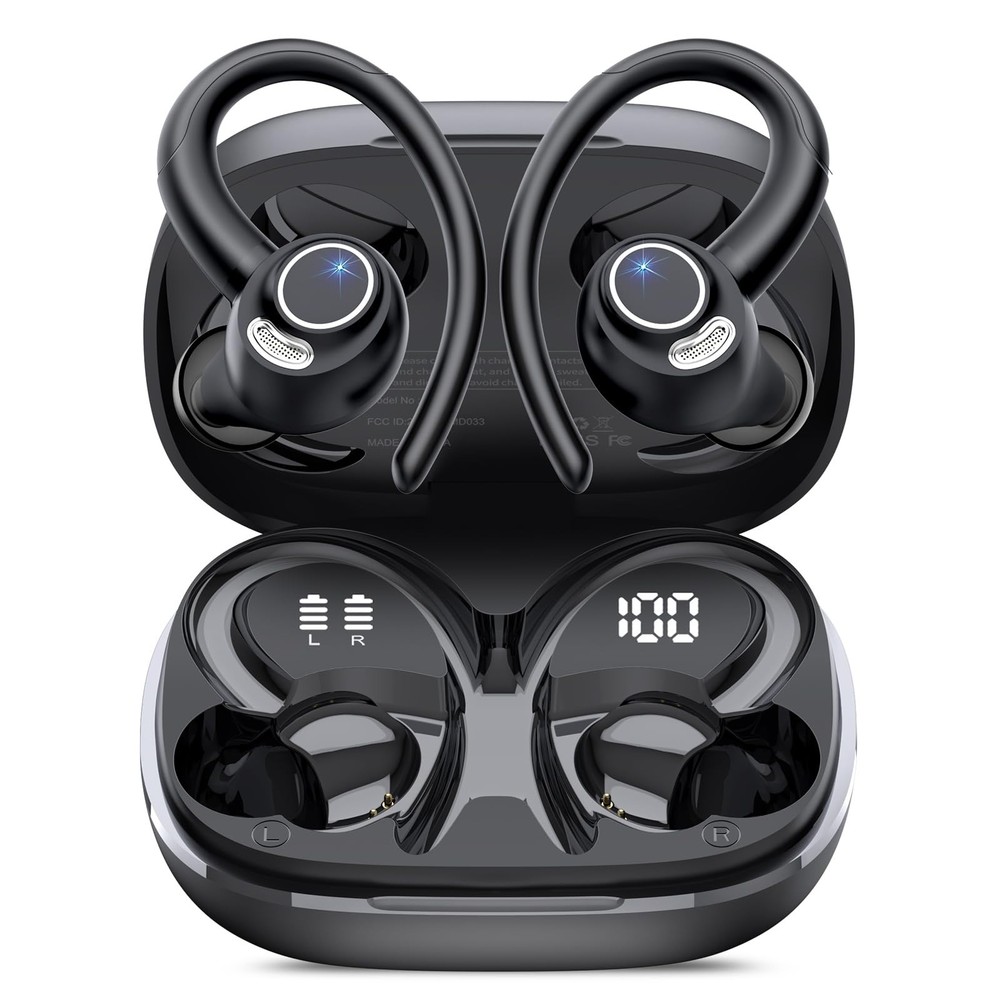 Bluetooth 5.4 Wireless Earbuds, Noise Cancelling, 48H Playtime, IP7 Waterproof,
