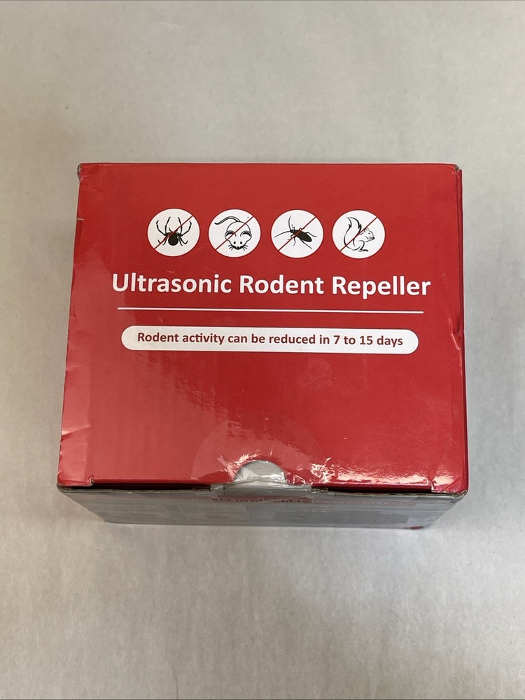 Ultrasonic Mouse Repellent Plug-in with PIR Sensor & LED Strobe Light