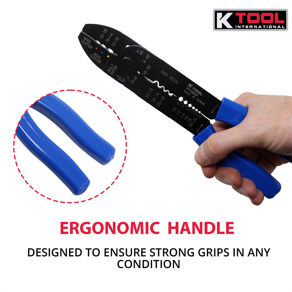 K-Tool 56209 9.2" Multi-Function Crimping Tool