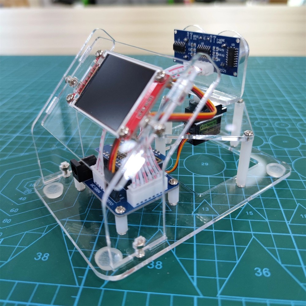 Mini Ultrasonic Radar Support Mini Screen Display for Arduino Starter Kit
