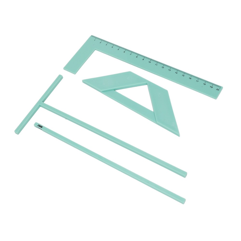 Complete Bookbinding Ruler Kit Acrylic Multifunctional Book Cover Maker Kit WT