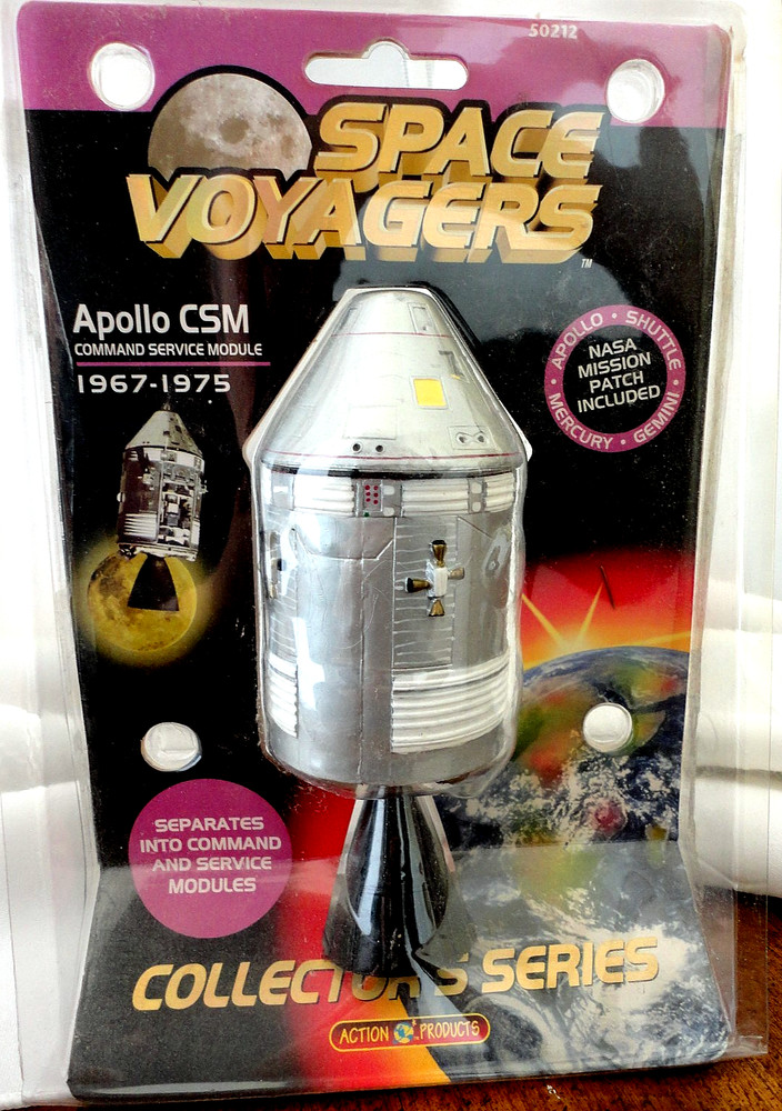 1999 SPACE VOYAGERS APOLLO COMMAND SERVICE MODULE (CSM) TOY*New In Package*Patch