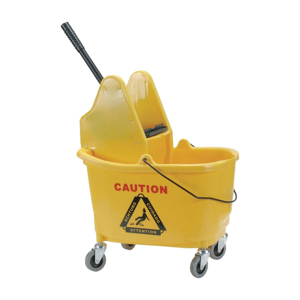 GRAINGER 2PYH5 Mop Bucket and Wringer,Yellow,8 3/4 gal 2PYH5