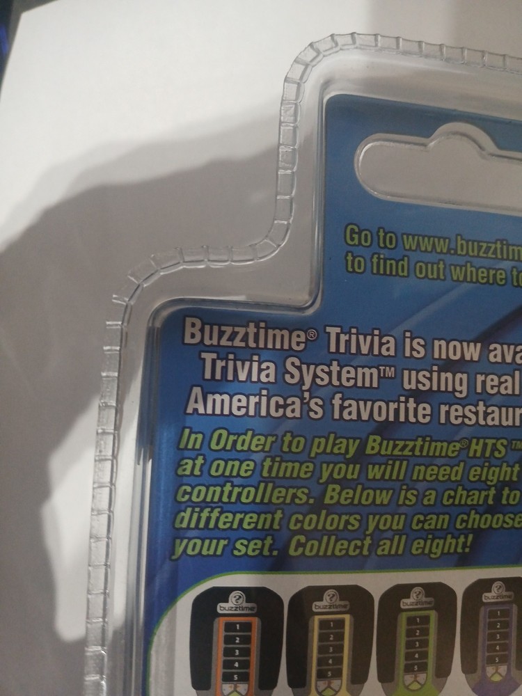 Buzztime Wireless Controller Home Trivia System NIP Green Cadaco New