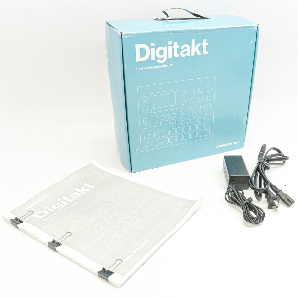 Elektron Digitakt Digital Drum Machine Sampler 8-Track MIDI Sequencer w/ Box PSU