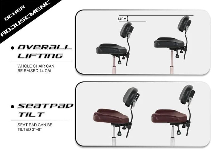 TATARTIST Tattoo Chair Tattoo Master Chair Multi function tattoo furniture black