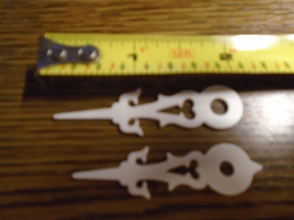 cuckoo clock hands (white) large