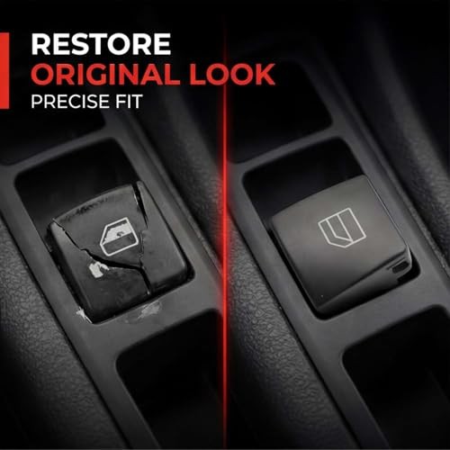 Front Driver Window Switch Button Cap A2049055402 Compatible with Mercedes Benz