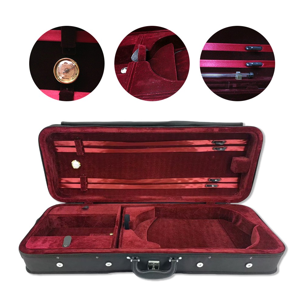 15-16 Inch Viola Case Adjustable Light Durable Soft Red Padding Strong