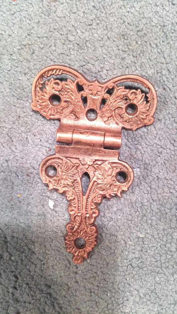 decorative surface-mounted antique copper finish hinge,