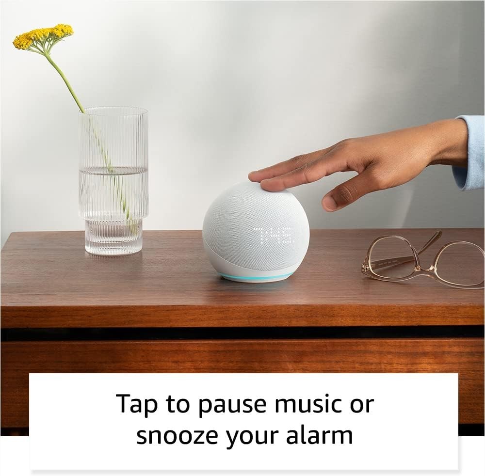 Amazon Echo Dot (5th Gen) Smart Speaker With Alexa and Clock NEW Cloud Blue