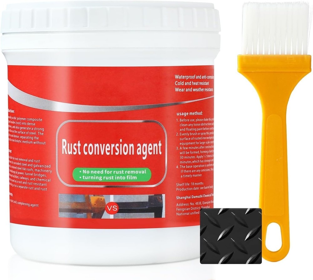 Rust Conversion Agent 300g, Multi-Functional Anti-Rust Paint, Black