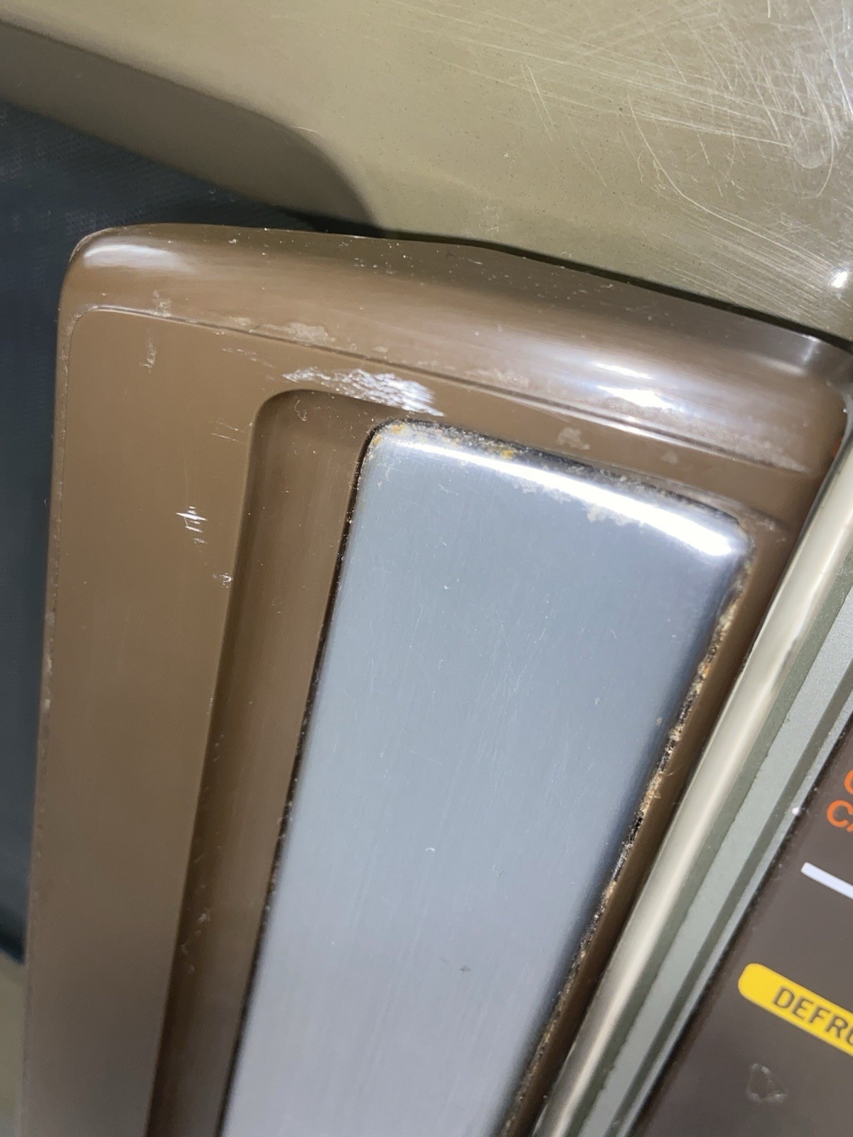 Vintage 80’s Samsung Microwave Oven Model RE-525D Faux Wood Grain Cooking Oven