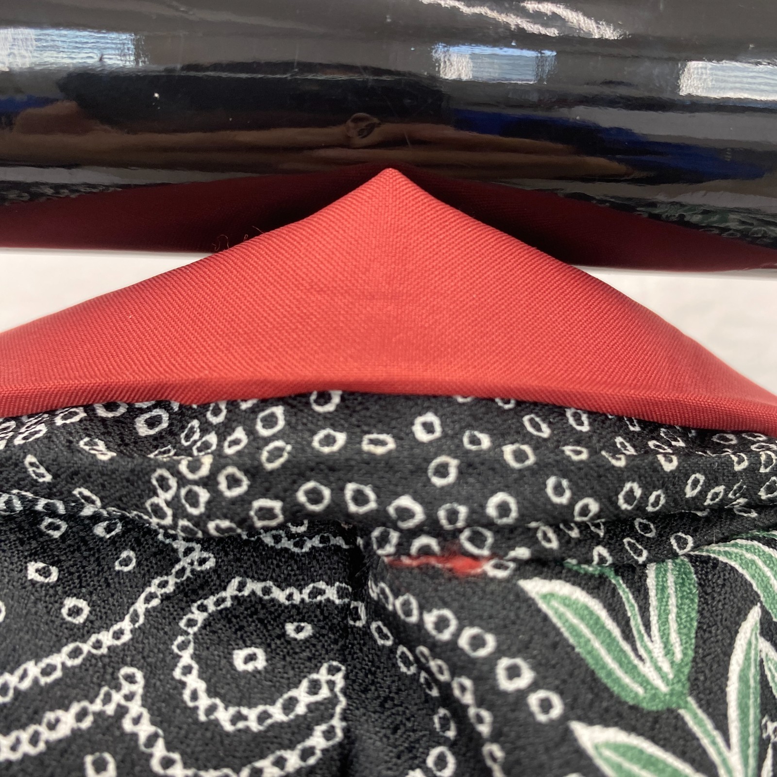 Japanese Vintage Kimono Haori Jacket Polyester Black Traditional Authentic