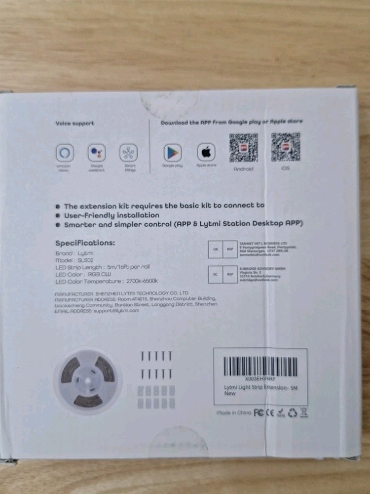 Lytmi Smart Strip Light Extension Kit Alexa Google Assistant Smart Things
