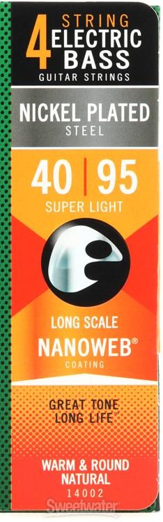 Elixir Strings 14002 Nanoweb Super Light Long Scale Electric Bass Strings