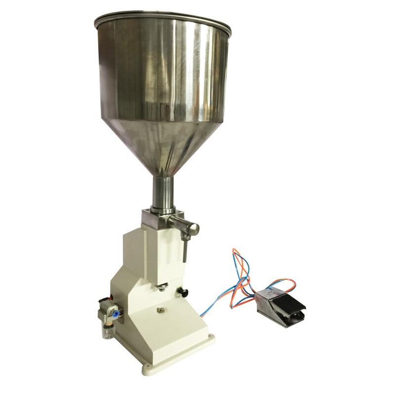10L 5-50ml Pneumatic Paste&Liquid Filling Machine W/Foot Switch&Automatic Switch