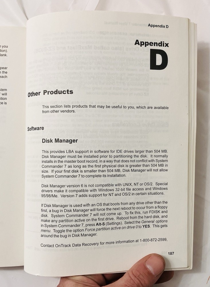 System Commander Version 7 User Manual VCOM Partitioning Guide Windows Linux PB