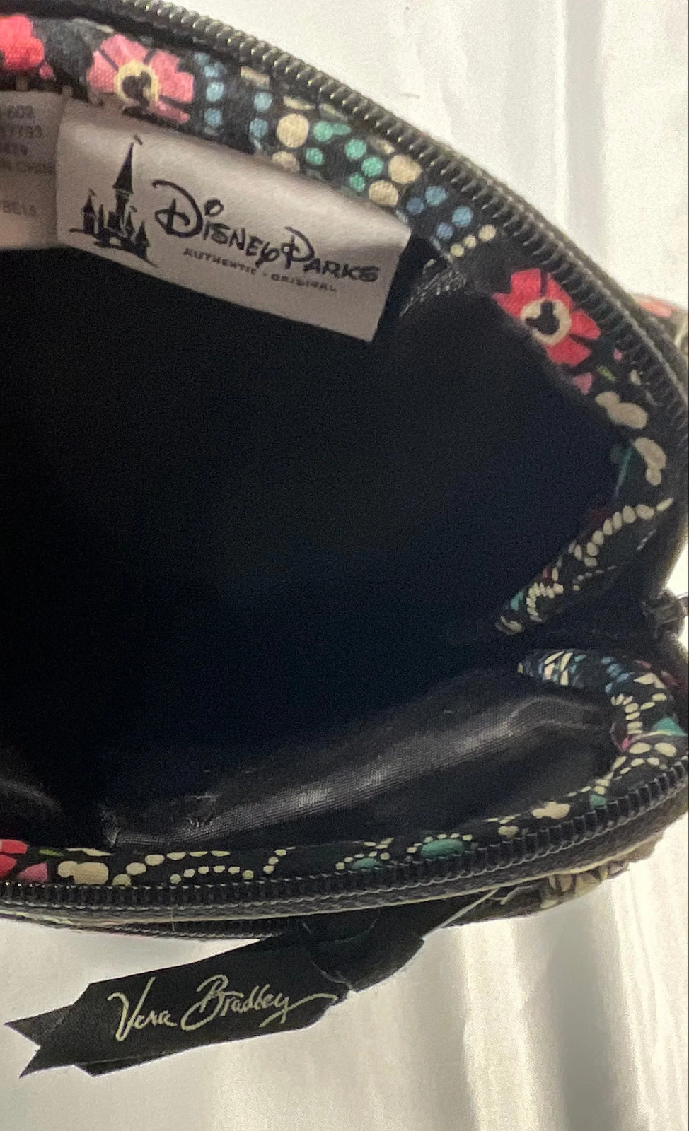Vera Bradley Midnight with Mickey Disney Parks Authentic Original Crossbody Bag