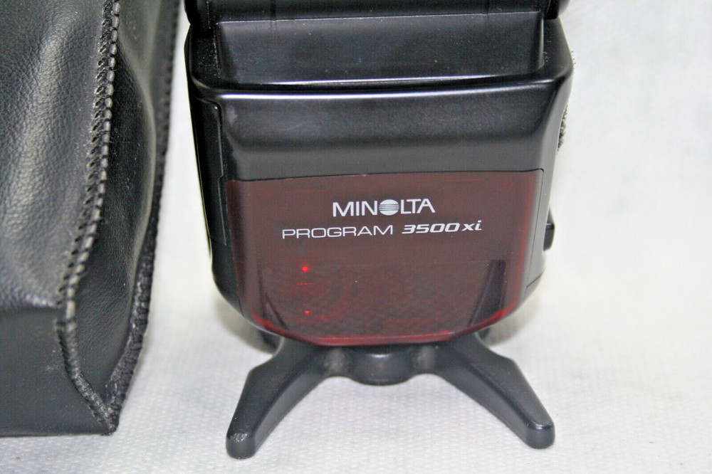 Minolta Program 3500XI Shoe Mount Flash - TESTED