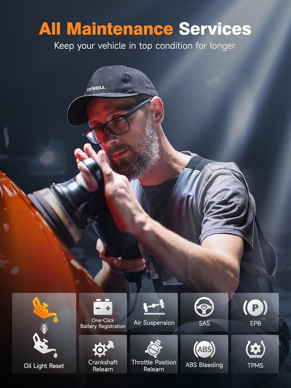 Foxwell NT510 Elite GM OBD2 Scanner Car Diagnostic Scan Tool