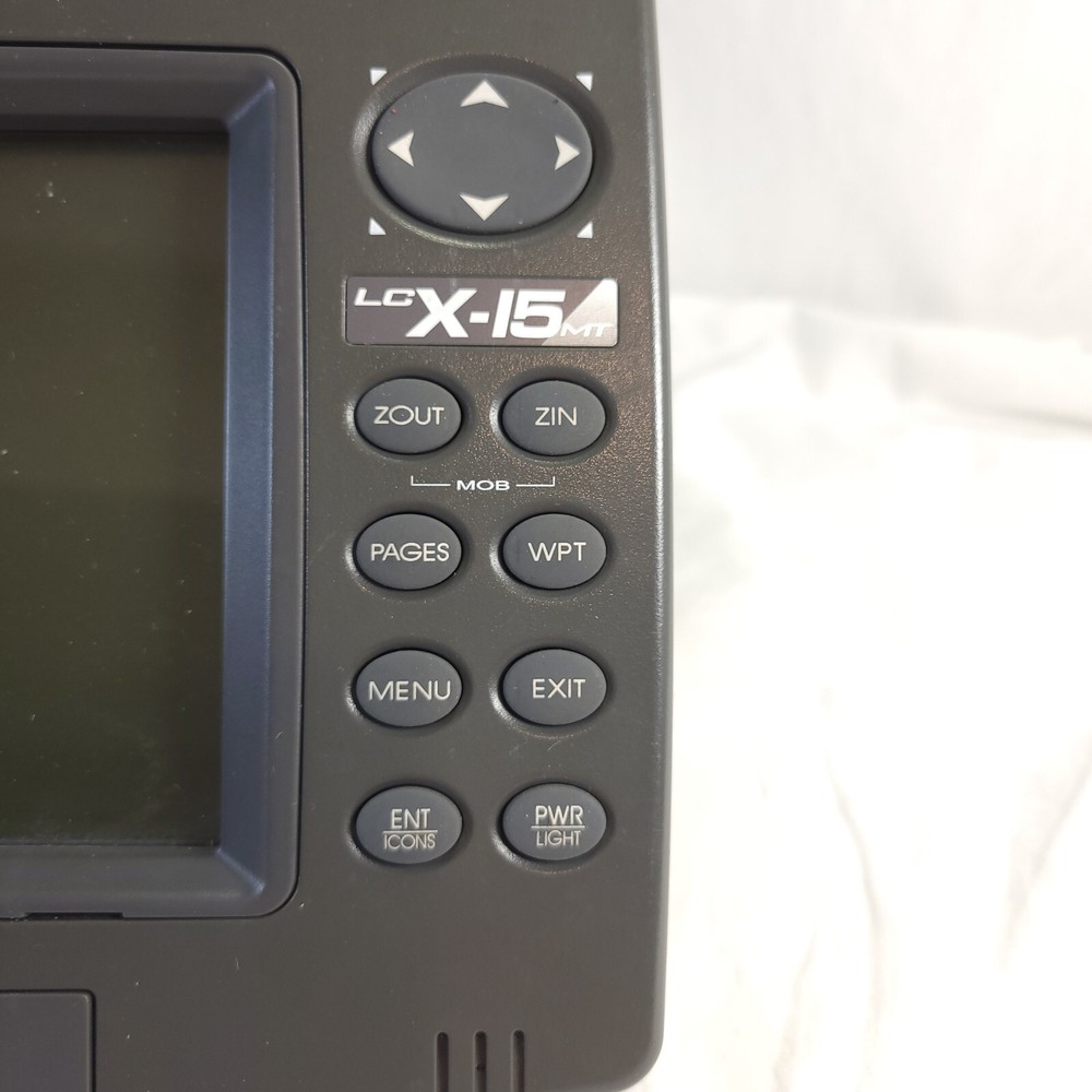 Lowrance LCX-15 MT Fishfinder + Navigation Chartplotter Head Unit Untested As Is