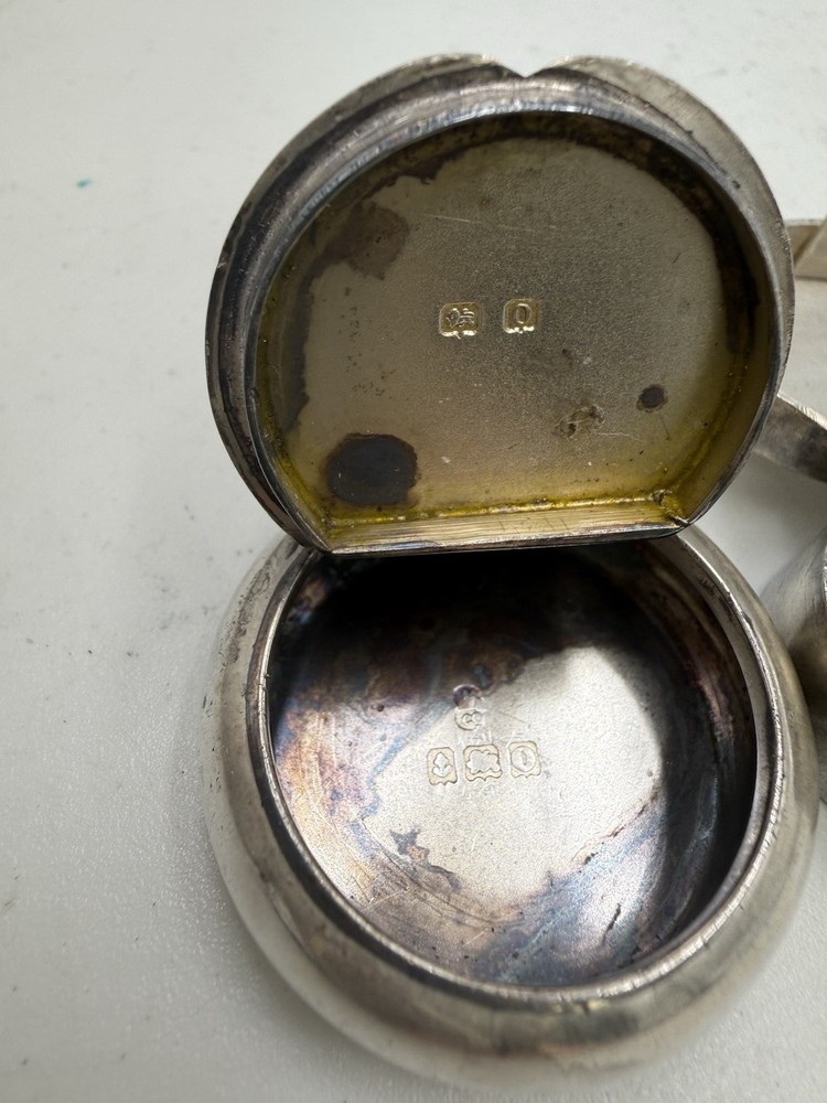 Two Sterling Silver Snuff Boxes