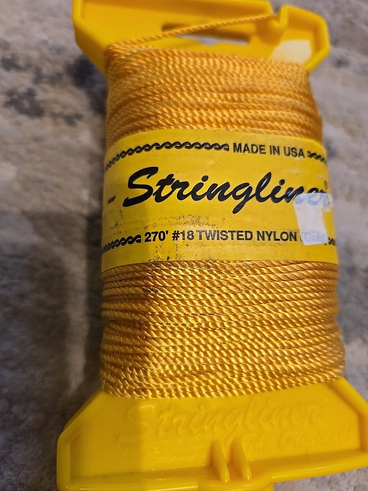 Stringliner 270' #18 Twisted Nylon (Gold) Chalkline