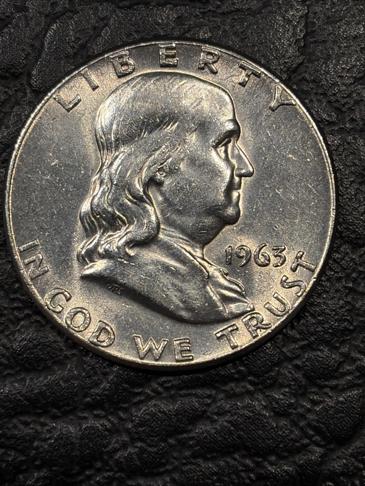Rare 1963 No Mint Mark Franklin Half Dollar