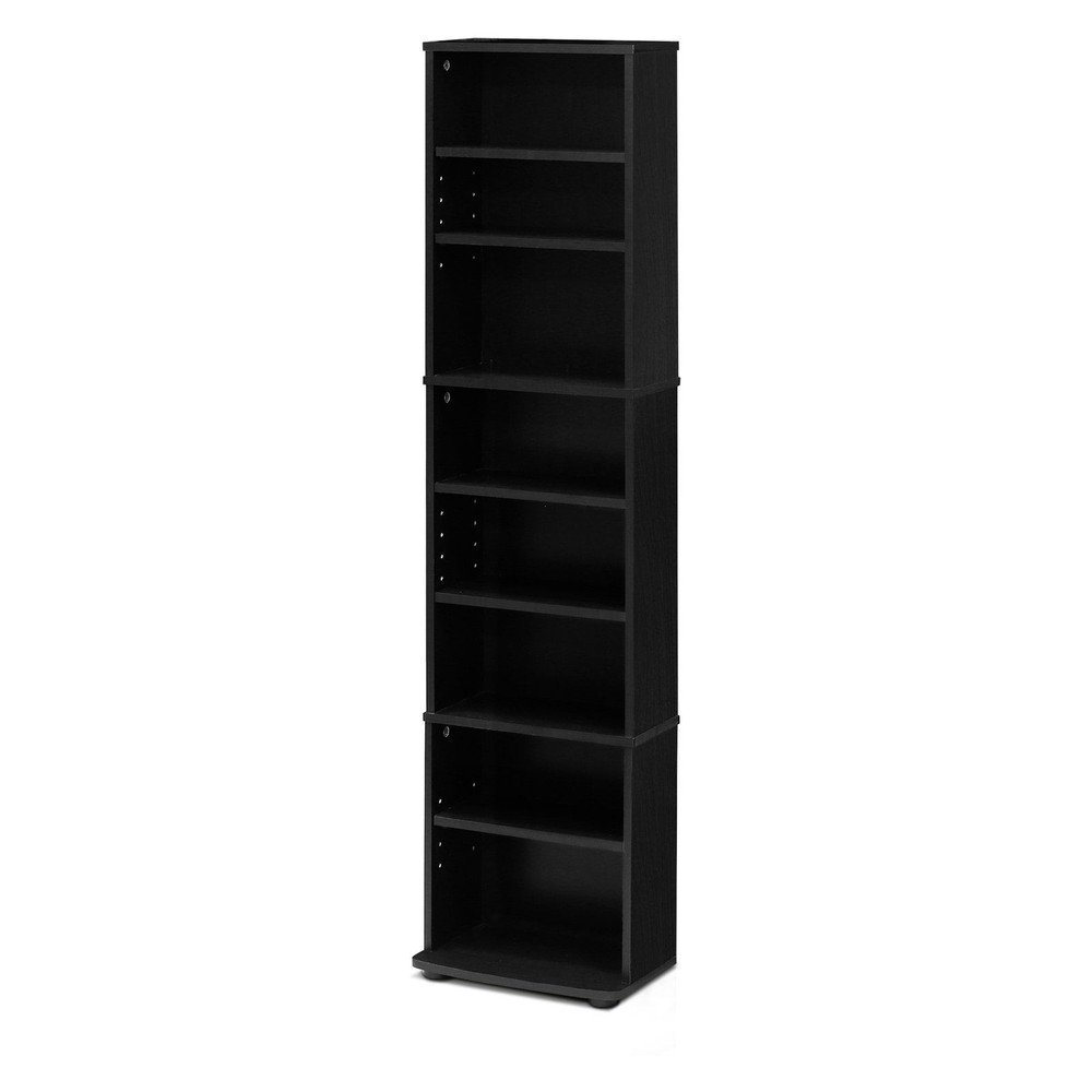 JAYA Space Saving Multimedia Storage Tower Espresso