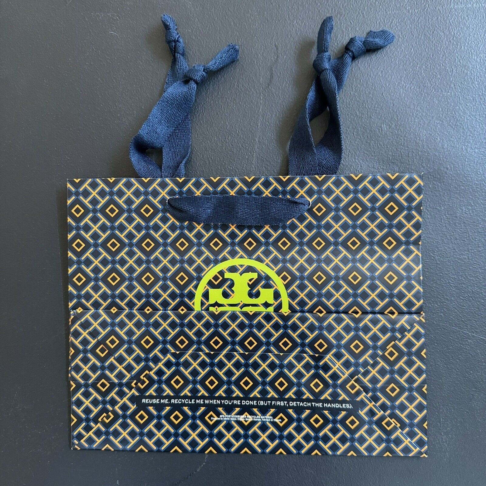 NEW Tory Burch Gift Shopping Bag & Logo Paper Tissue Small 9'' x 7'' x 3.5''