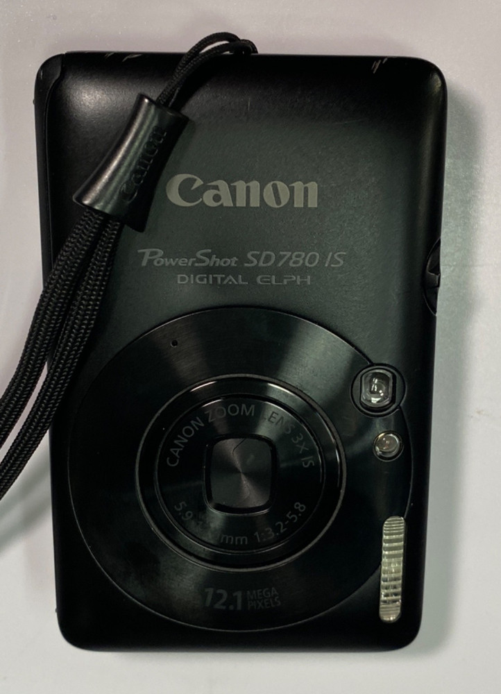 Canon PowerShot Digital ELPH SD780 IS 12.1 MP Compact Camera Bundle *WORKING