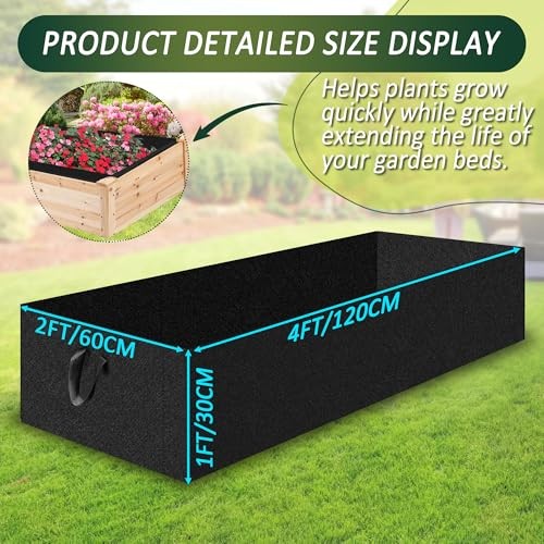 Garden Bed Liner () 4ft x 2ft x 1ft 1PCS