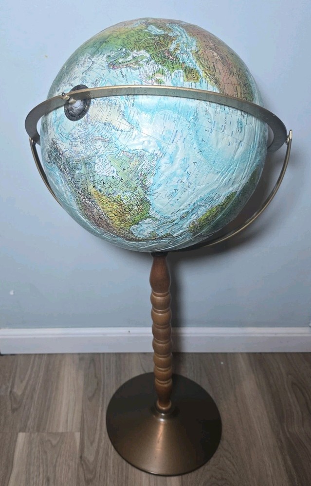 Replogle Treasury Floor Globe, Blue 12" Rough Surface