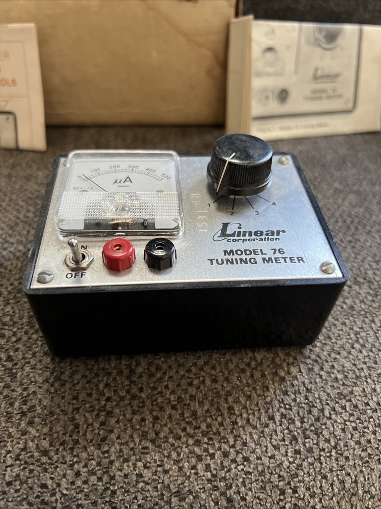 Vintage Linear Model 76 Tuning Meter With Manuals WORKS 1/1 On eBay