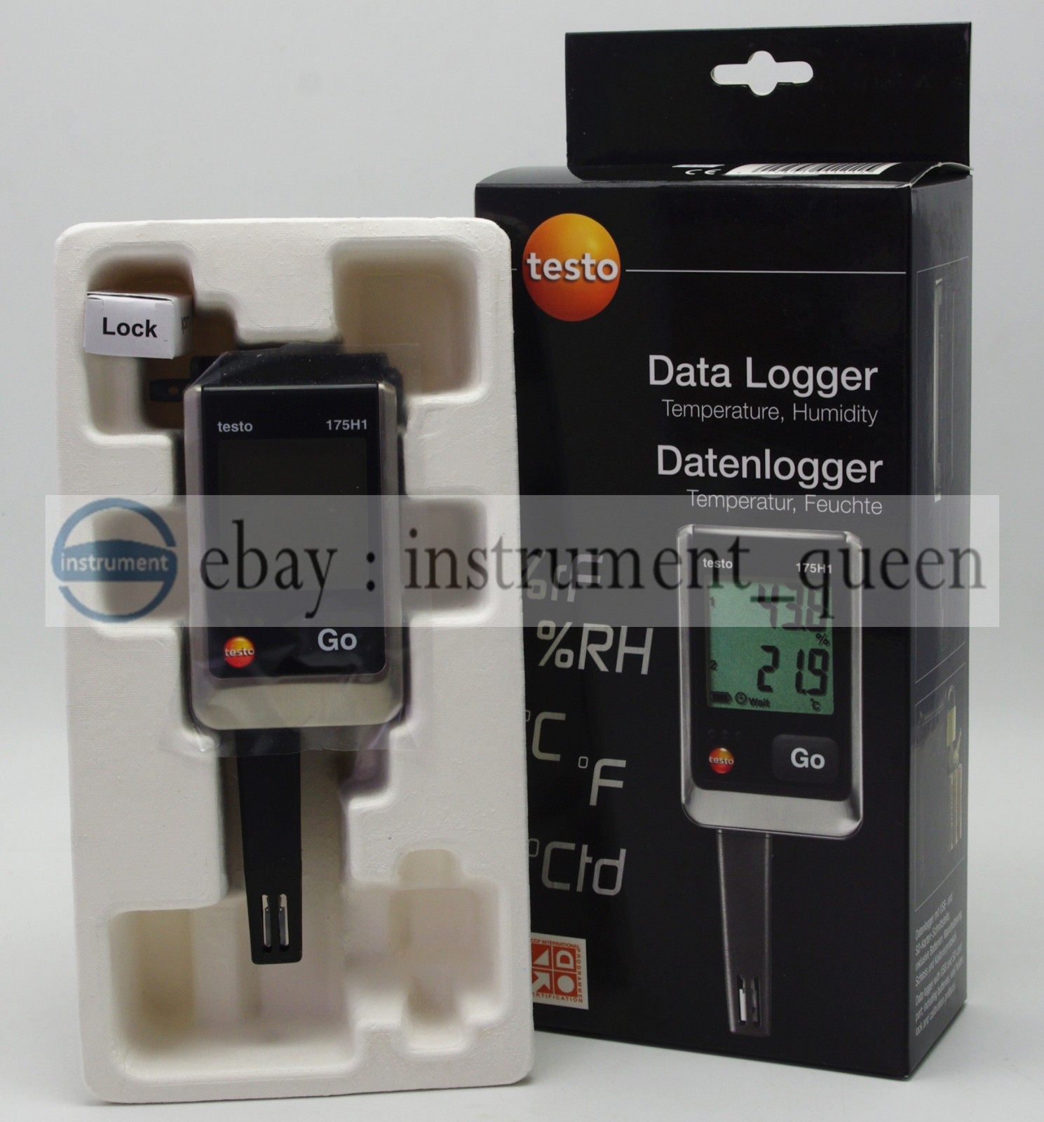 Testo 175-H1 (0572 1754) 2-Ch. Temp&Humidity Data Logger, Ext. Humidity Sensor
