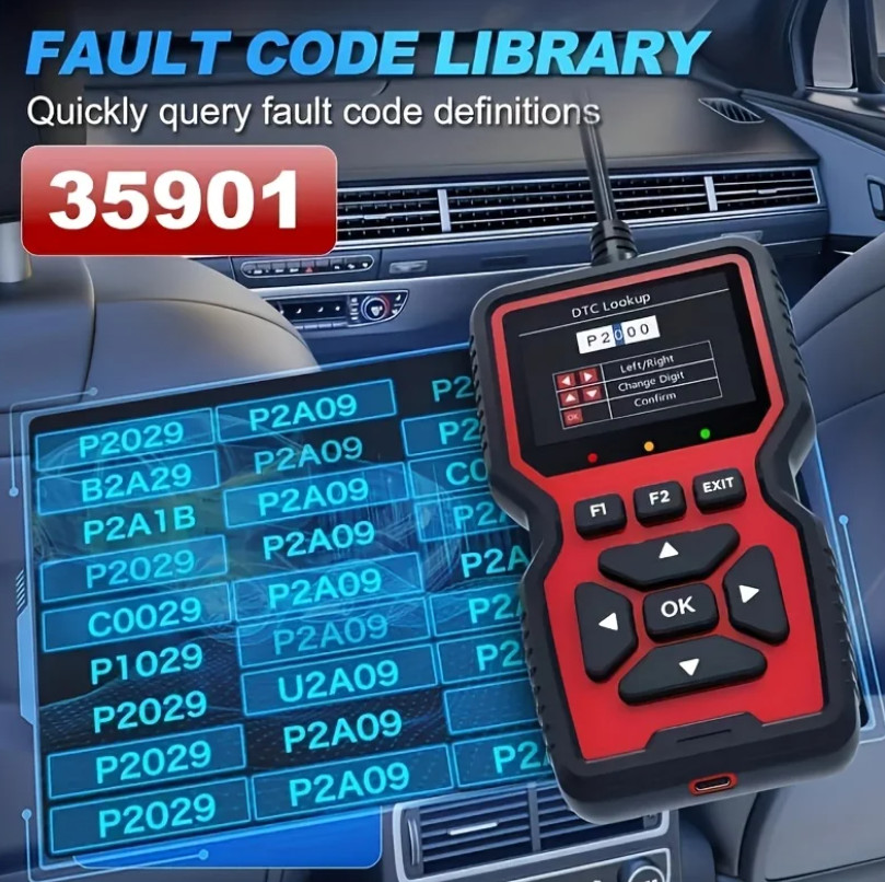 Professional OBD2 V519 Scanner - 2026 Upgraded OBDII + CAN Code Reader US