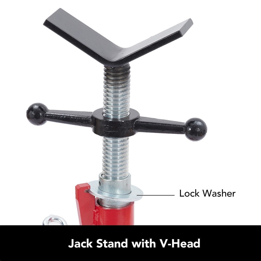Pipe Jack Stand 2500LBS 27.2"-52" Height Pipe Stand