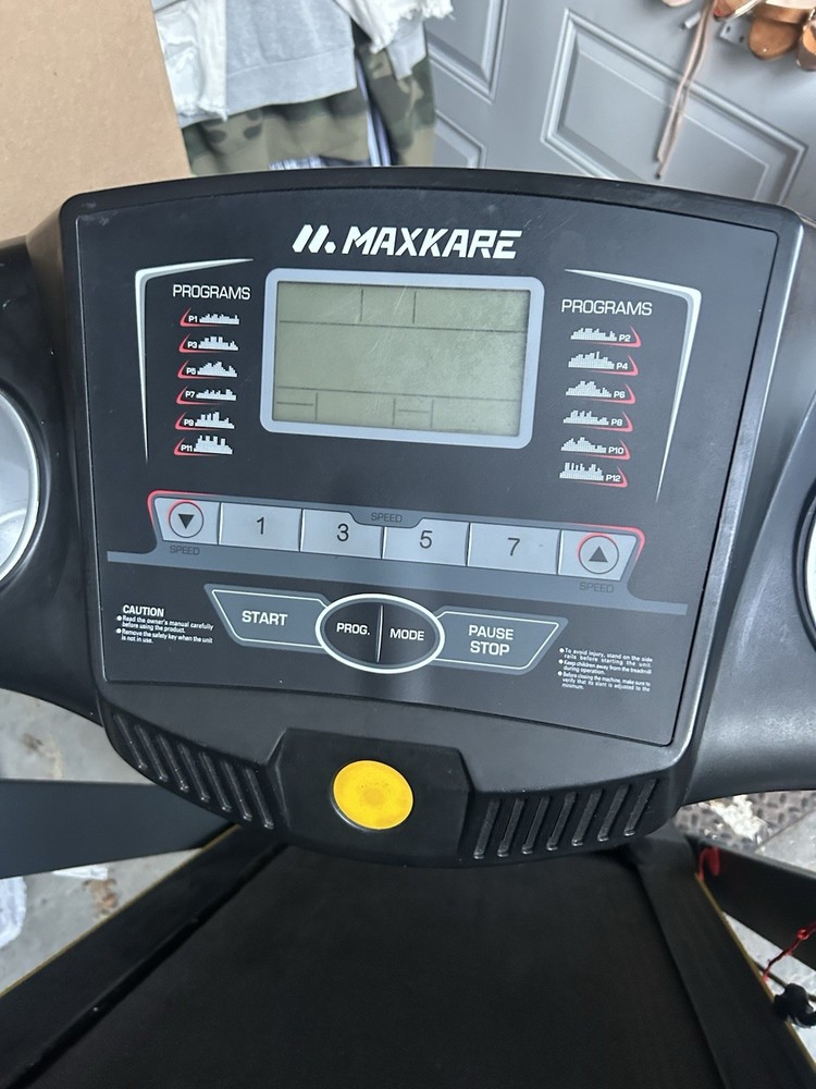 MaxKare Electric Folding Treadmill Black 10 Programs Safety Key Clock Home Use