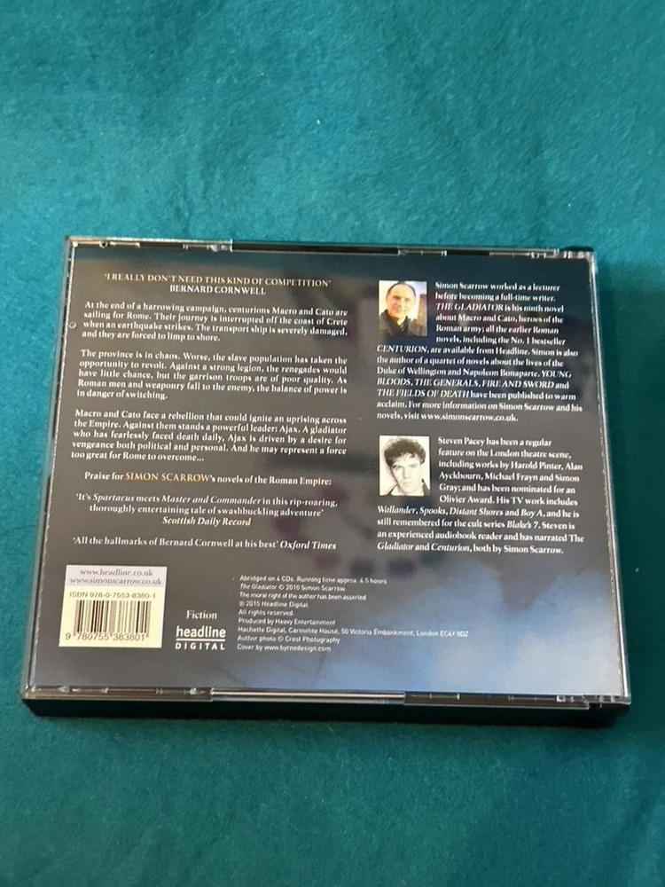 Simon Scarrow the Gladiator, Audio Book