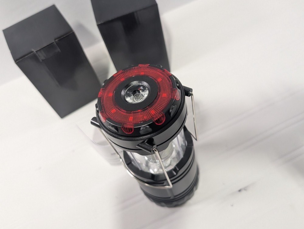 Securebrite COB Pop Up Lantern Black with Emergency Flashlight Magnetic Base