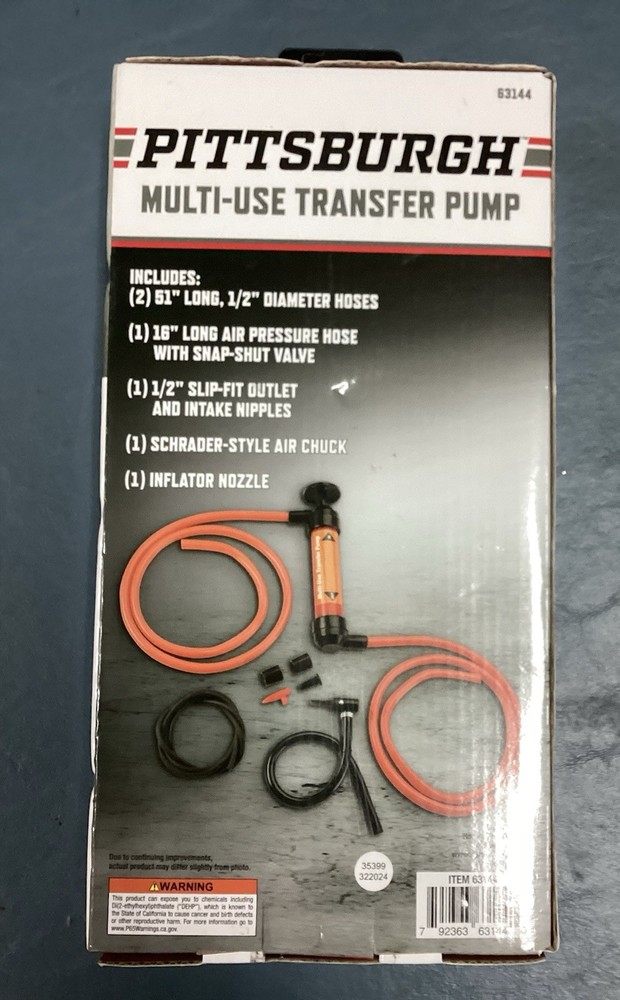 Pittsburgh Multi-Use Transfer Pump #83144