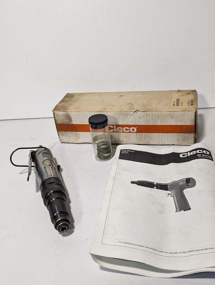 Cleco 88RSA-7CQ Pneumatic Screwdriver, Push Button Reverse, Push-to-Start