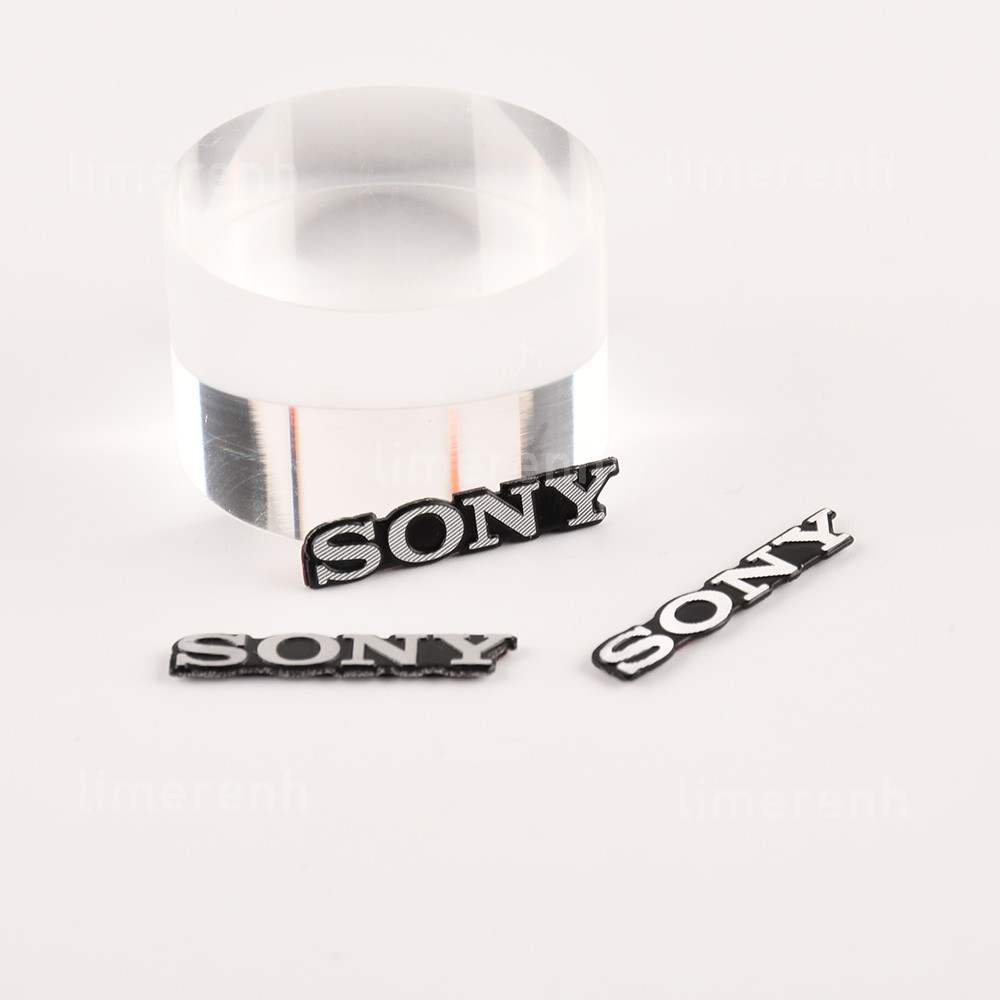 4pcs DIY Sony aluminum logo badge replacement piece 30mm X 5mm
