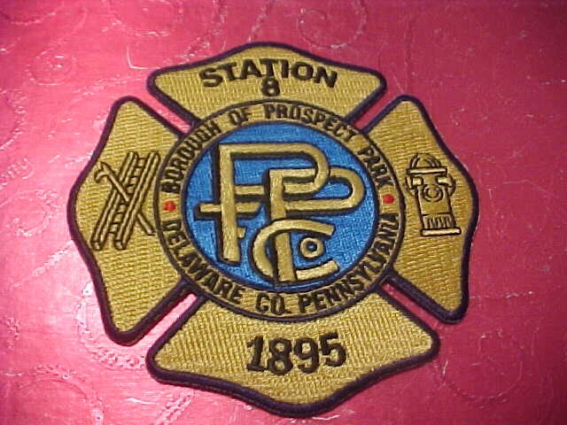 PROSPECT PARK PENNSYLVANIA FIRE PATCH SHOULDER SIZE UNUSED
