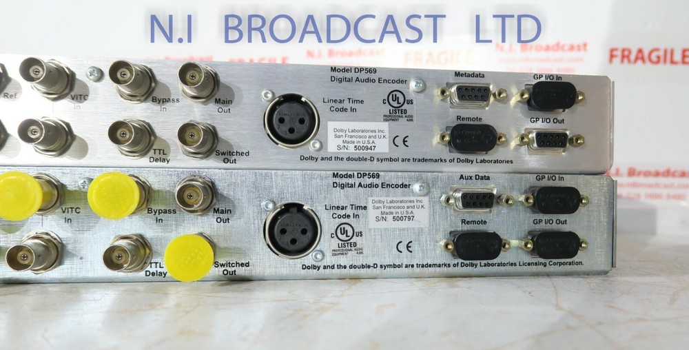 2x Dolby audio encoder DP569 encoders for audio