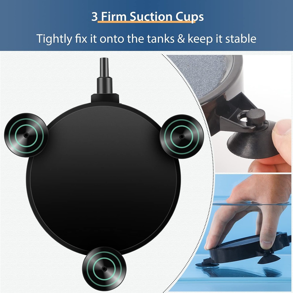 Pawfly Aquarium 4 Inch Air Stone Disc Bubble Diffuser Release Tool for Black