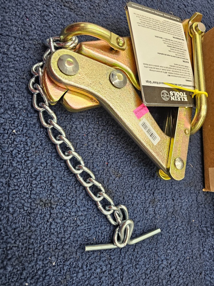 KLEIN TOOLS 1659-5AT Chicago® Grip Type B Strand Puller .20" to .37" Dia Range
